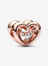 Pandora Moments Radiant Heart & Floating Stone Charm