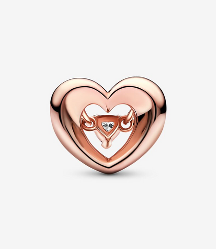 Pandora Moments Radiant Heart & Floating Stone Charm