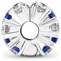Pandora Moments Clear & Blue Sparkling Clip Charm