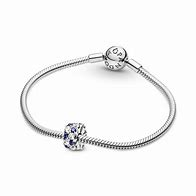 Pandora Moments Clear & Blue Sparkling Clip Charm