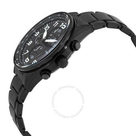 Citizen Men's Tactical Chronograph Eco-Drive Black Stainless Steel Bracelet Watch