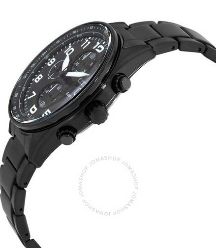 Citizen Men's Tactical Chronograph Eco-Drive Black Stainless Steel Bracelet Watch