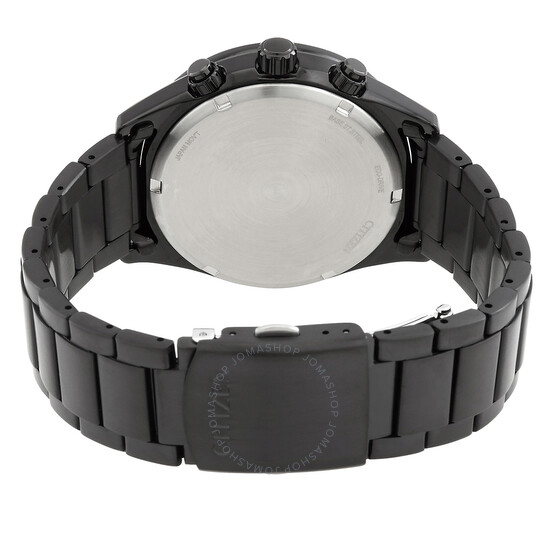 Citizen Men's Tactical Chronograph Eco-Drive Black Stainless Steel Bracelet Watch