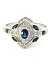 Sapphire and Diamond Estate Style Ring