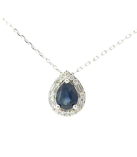 Sapphire and Diamond Necklace