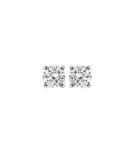 14K White Gold .90 CT Diamond Stud Earrings