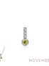 Lafonn 0.17 CTW Simulated Diamond And Simulated Yellow Topaz November Birthstone Love Pendant