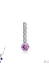 Lafonn 0.32 CTW Simulated Diamond And Simulated Alexandrite June Birthstone Love Pendant