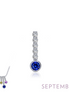 Lafonn 0.32 CTW Simulated Diamond And Lab Grown Sapphire September Birthstone Love Pendant