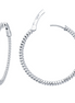 Lafonn 2.37 CTW Simulated Diamond 45 mm Hoop Earrings