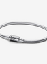 Pandora Moments Sliding Magnetic Clasp Snake Chain Bracelet Size 17