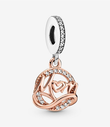 Pandora Moments Two-Tone Mom Dangle Charm
