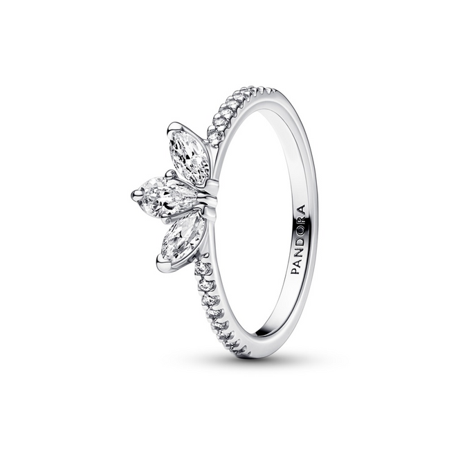 Pandora Timeless Sparkling Herbarium Cluster Ring Size 7