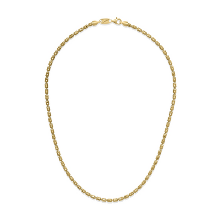 Desmos Gold Plated Crystal Barrel Necklace