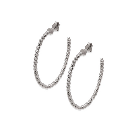 Desmos Slash 35mm Hoop Earrings