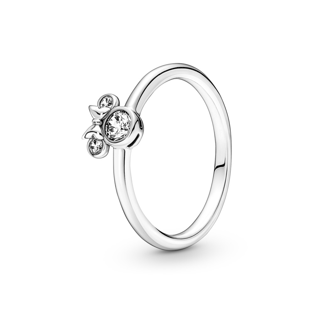 Pandora Disney Minnie Mouse Sparkling Head Ring Size 6
