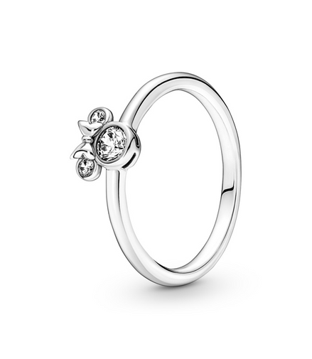 Pandora Disney Minnie Mouse Sparkling Head Ring Size 7