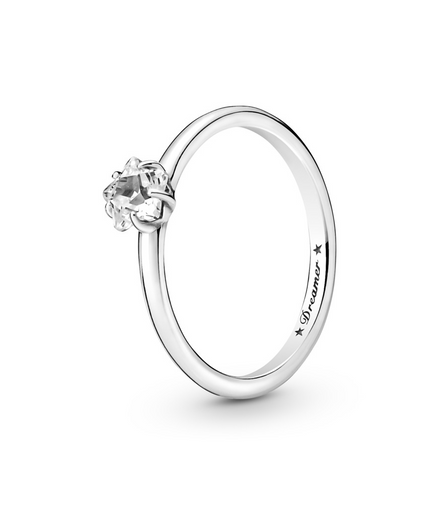 Pandora Moments Celestial Sparkling Star Solitaire Ring Size 7
