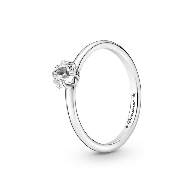 Pandora Moments Celestial Sparkling Star Solitaire Ring Size 7