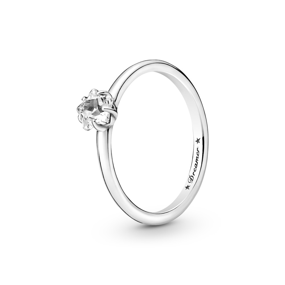 Pandora Moments Celestial Sparkling Star Solitaire Ring Size 7