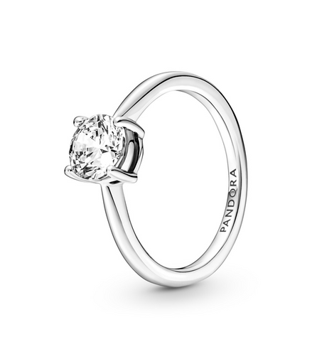 Pandora Timeless Sparkling Solitaire Ring Size 7