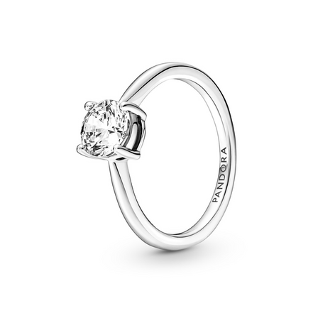 Pandora Timeless Sparkling Solitaire Ring Size 7