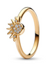 Pandora Moments Celestial Sparkling Sun Ring Size 7