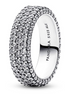 Pandora Timeless Pavé Triple-Row Ring Size 6