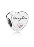 Pandora Moments Silver Daughter Heart Charm