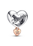 Pandora Moments Two-Tone "Love You Daughter" Heart Charm
