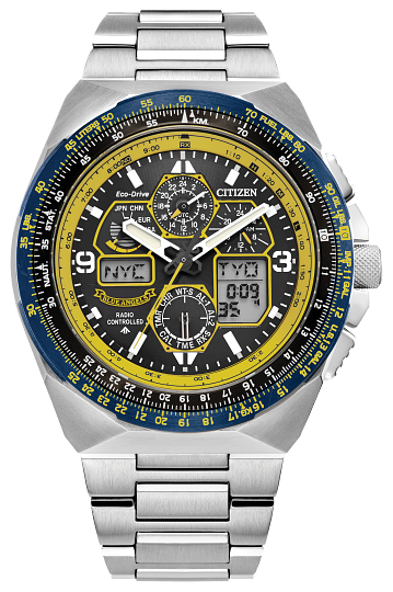 Citizen Eco-Drive Blue Angels Promaster Skyhawk A-T Stainless Steel Bracelet Watch