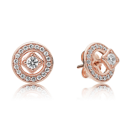 Pandora Timeless Vintage Circle Stud Earrings