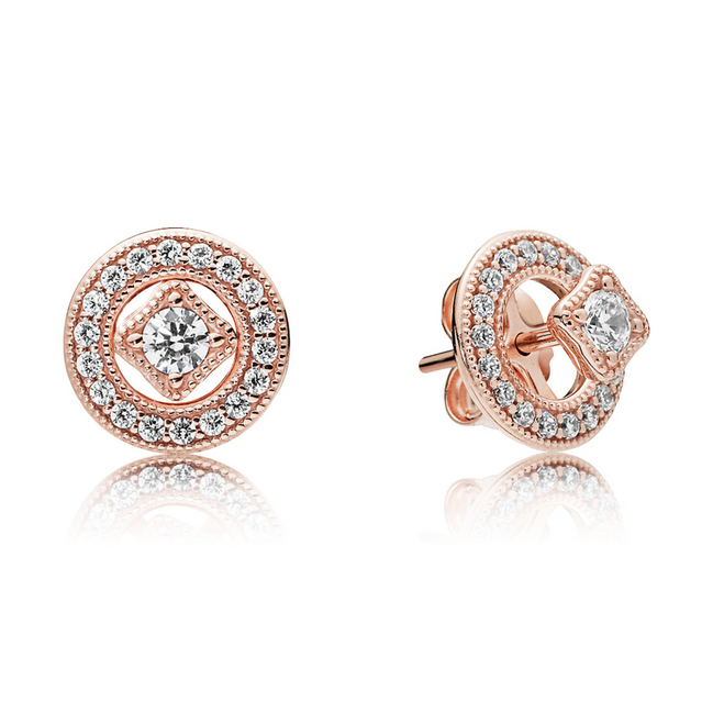 Pandora Timeless Vintage Circle Stud Earrings