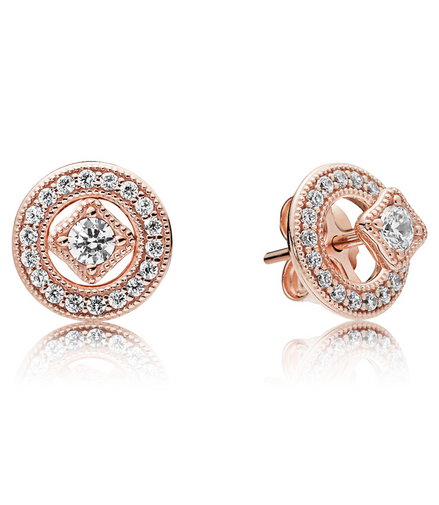 Pandora Timeless Vintage Circle Stud Earrings