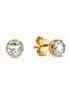 Pandora Moments Clear Sparkling Crown Stud Earrings