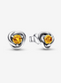 Pandora Moments November Honey Eternity Circle Stud Earrings