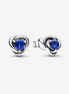 Pandora Moments September Birthstone Eternity Circle Stud Earrings