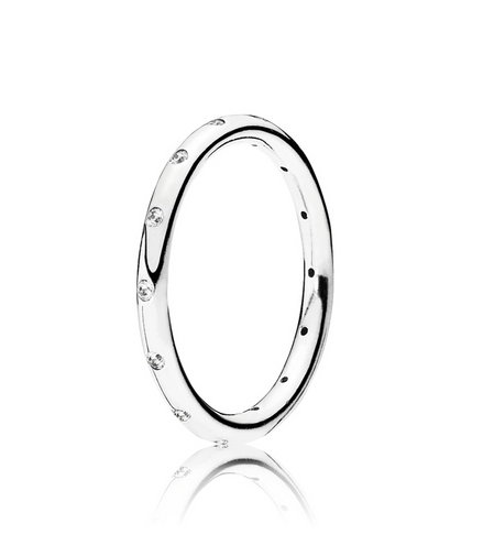 Pandora Timeless Simple Sparkling Band Ring Size 8.5