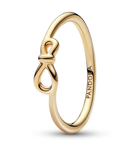 Pandora Moments Infinity Knot Ring Size 8.5