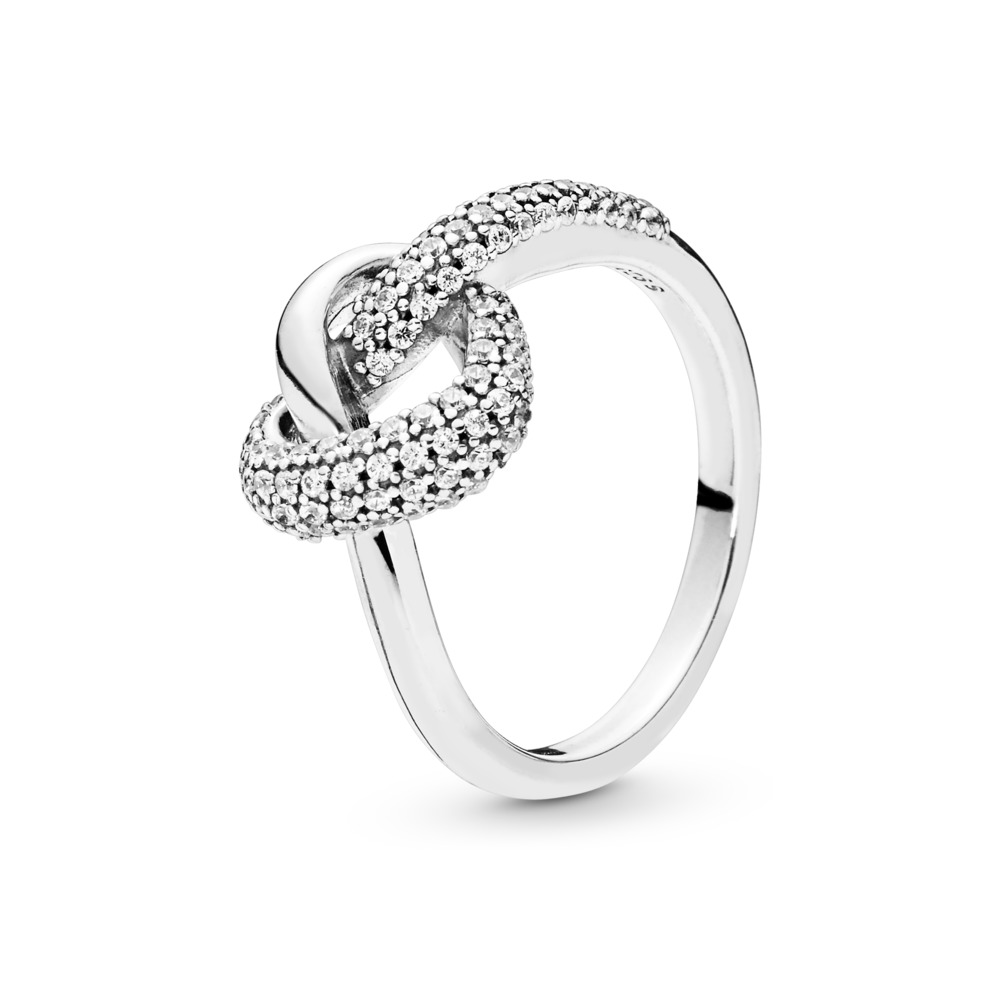 Pandora Moments Knotted Heart Ring Size 5