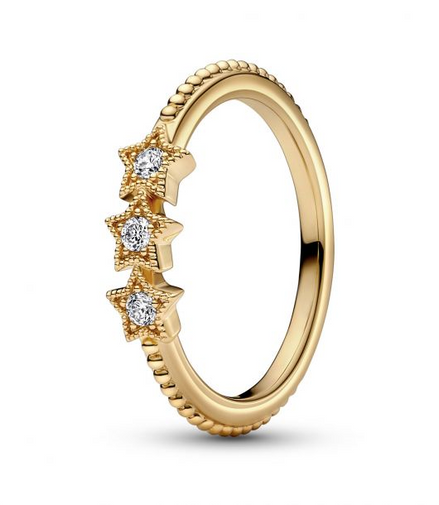 Pandora Moments Celestial Stars Ring Size 6
