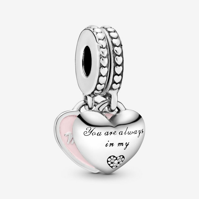 Pandora Moments Mother And Daughter Hearts Dangle Charm