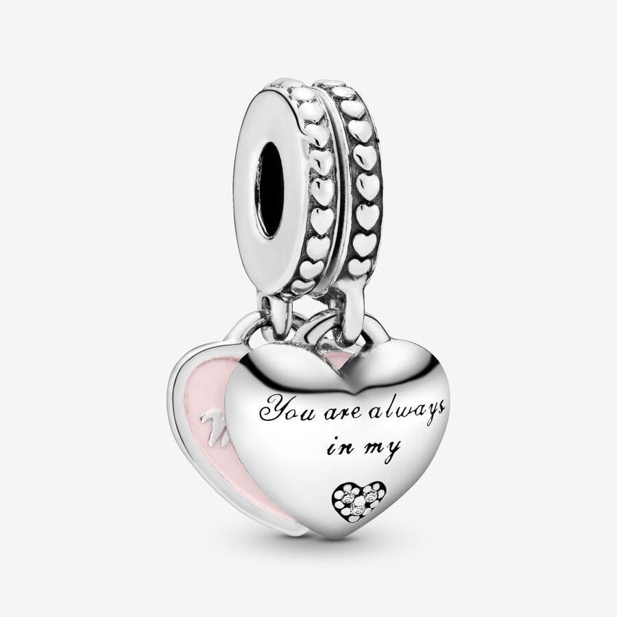 Pandora Moments Mother And Daughter Hearts Dangle Charm