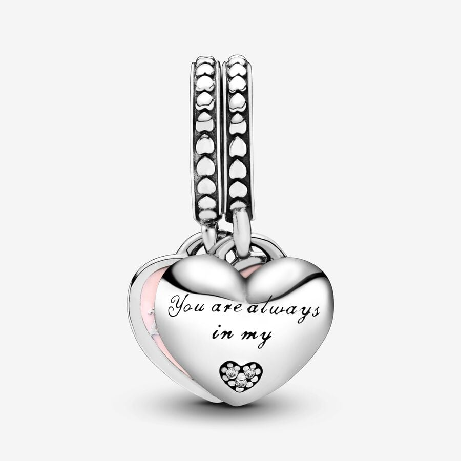 Pandora Moments Mother And Daughter Hearts Dangle Charm