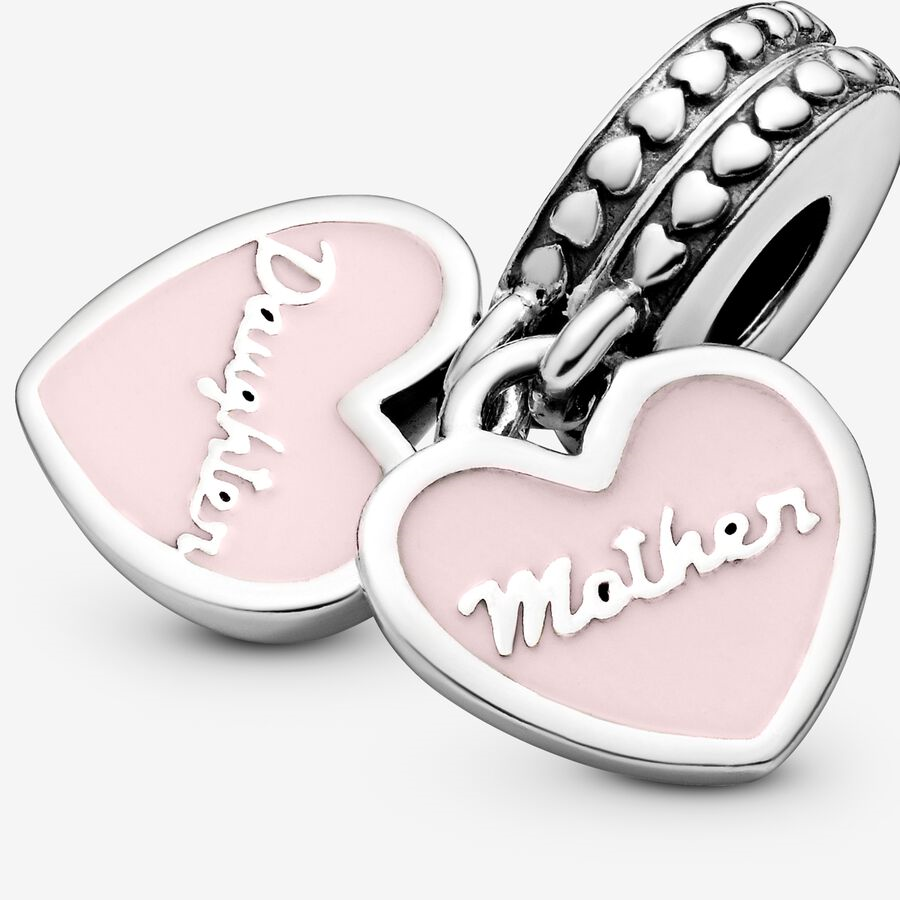 Pandora Moments Mother And Daughter Hearts Dangle Charm