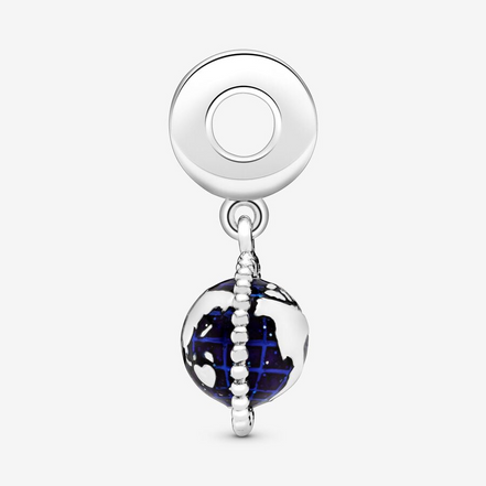 Pandora Moments Spinning Globe Dangle Charm