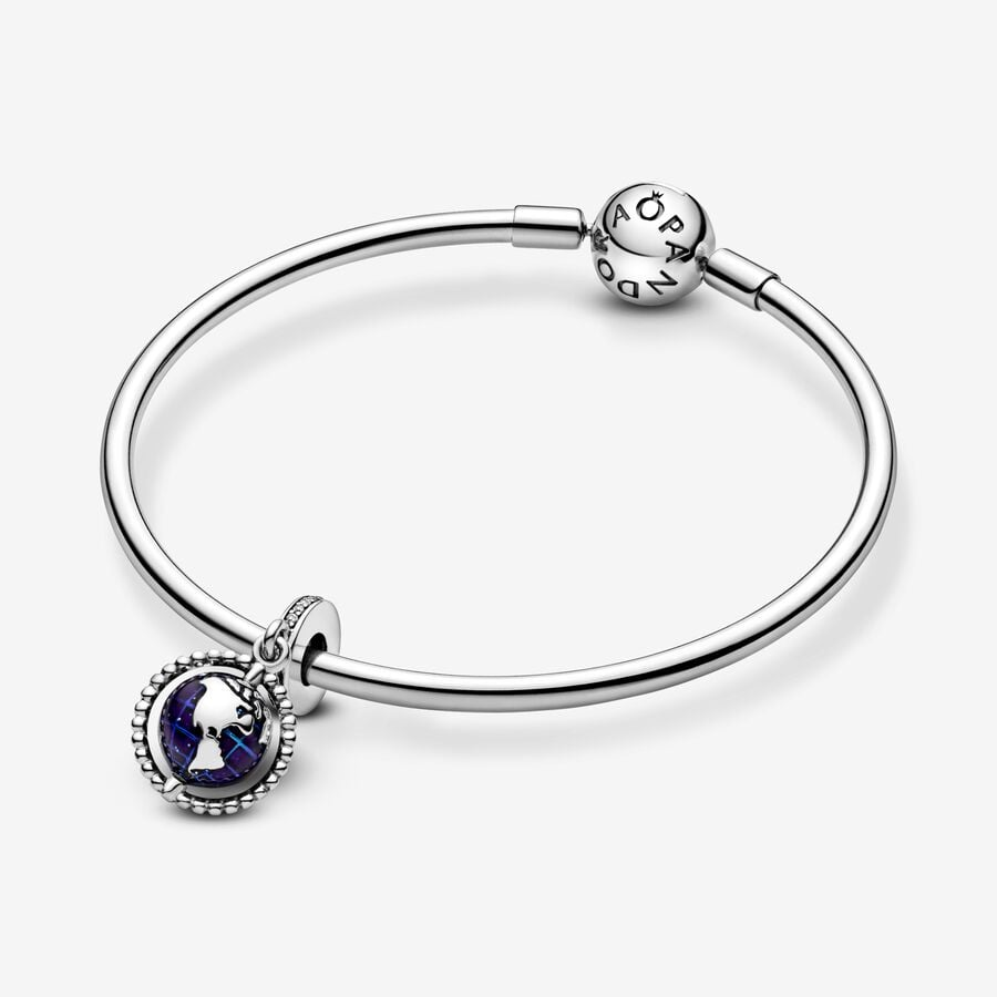 Pandora Moments Spinning Globe Dangle Charm