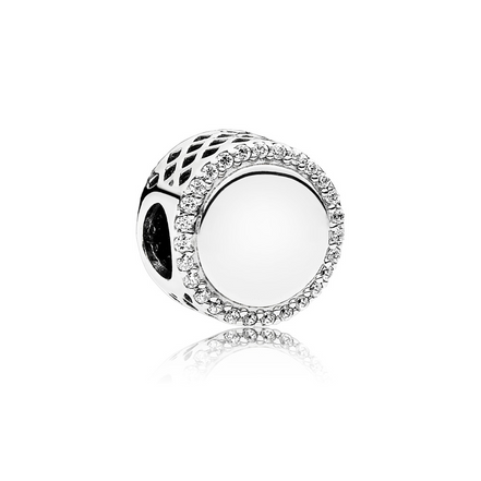 Pandora Moments Engravable Button Charm