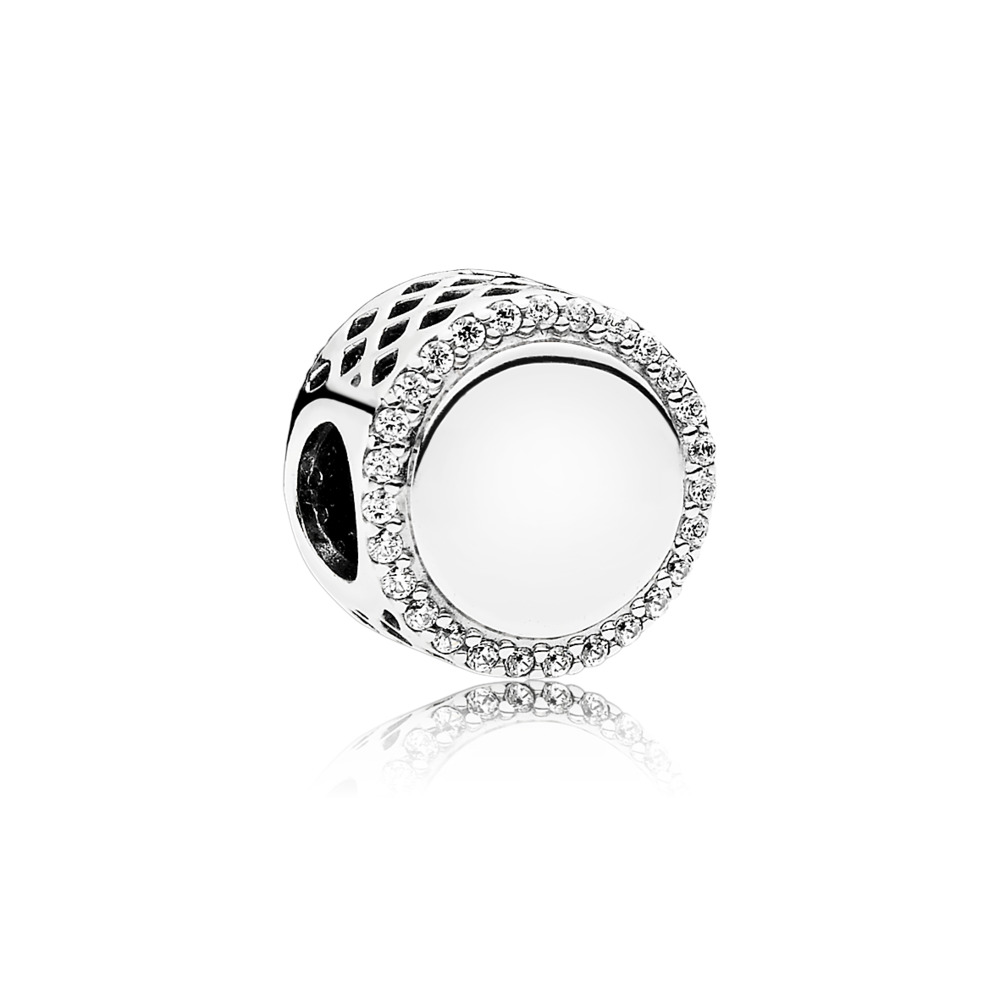 Pandora Moments Engravable Button Charm