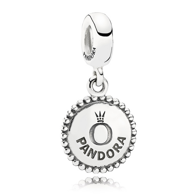Pandora Moments Silver Iconic Engraveable Dangle Charm
